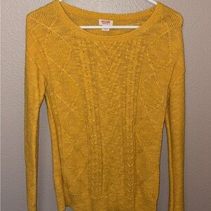 Mossimo Supply Co. Golden Cable Knit Sweater